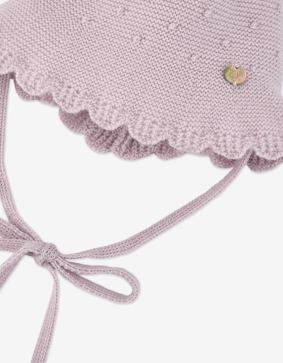 Baby Girls Wool Knit Hat in Purple