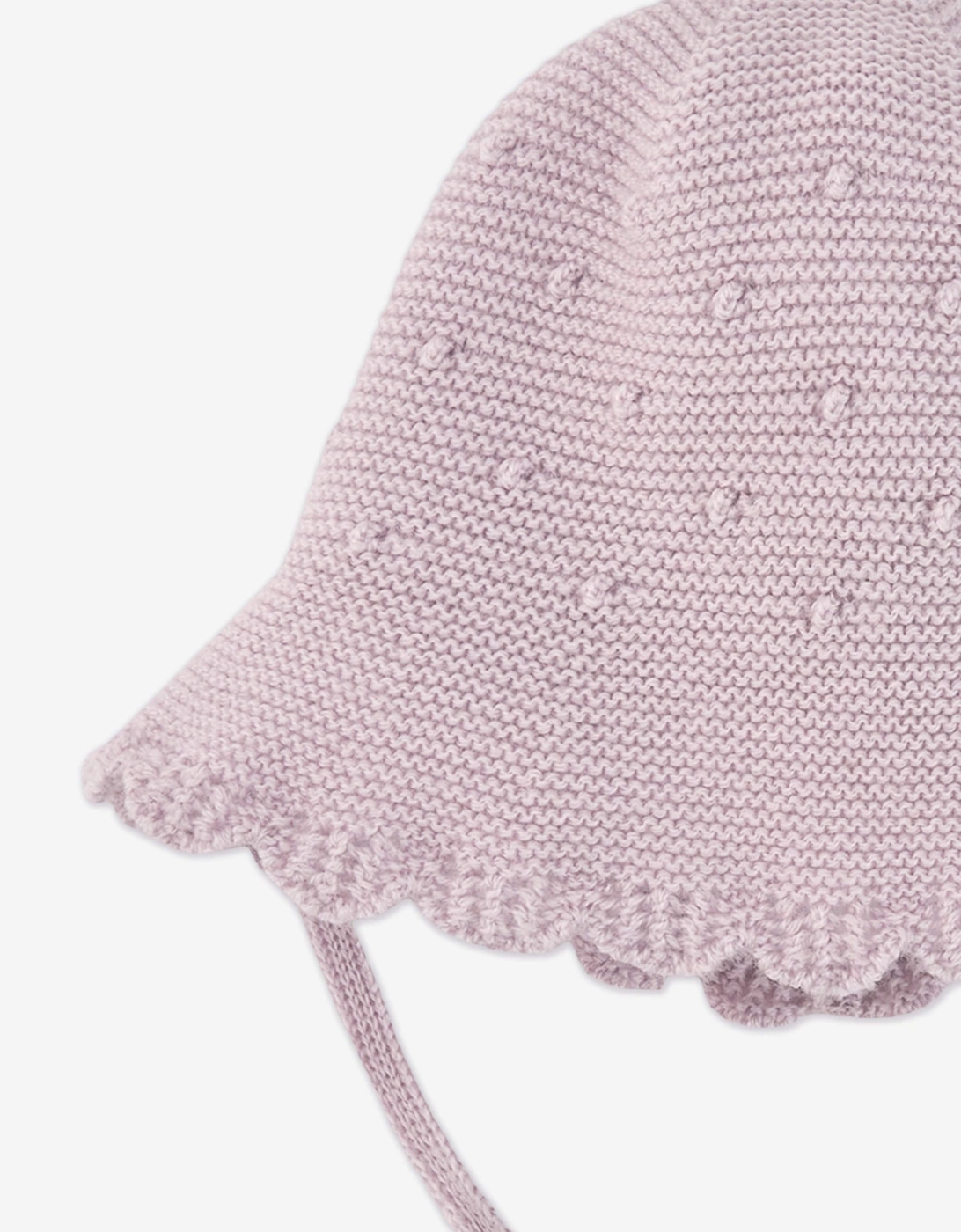 Baby Girls Wool Knit Hat in Purple