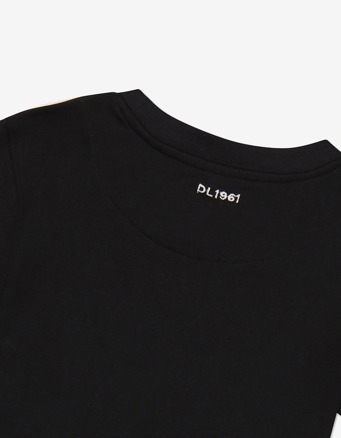 Girls Cotton T-Shirt in Black