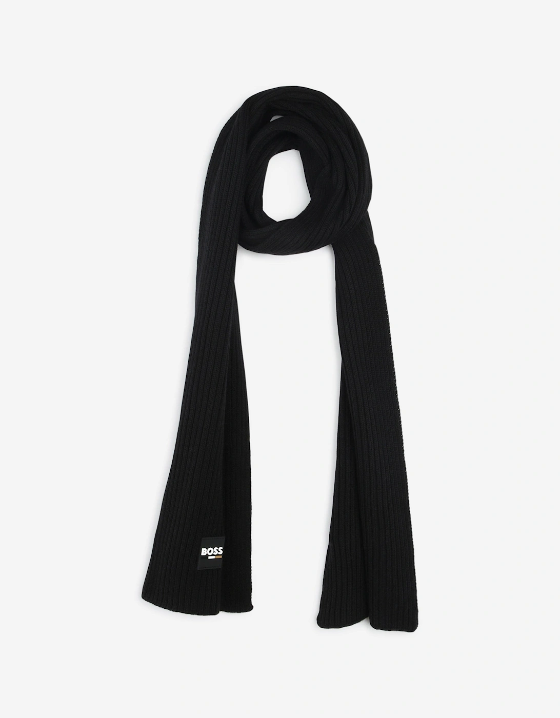 BOSS Boys Logo Scarf in Black