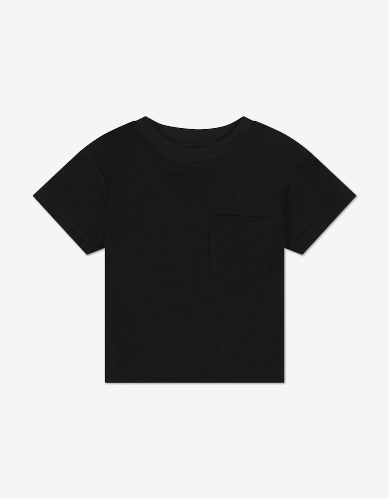 Girls Cotton T-Shirt in Black