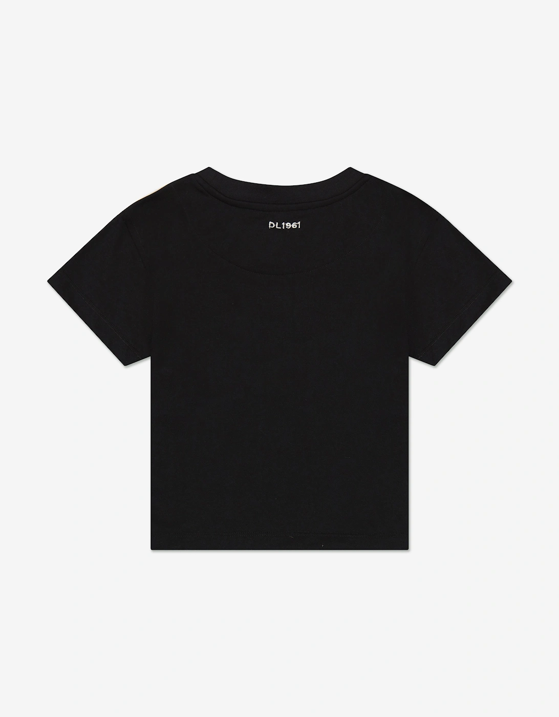 Girls Cotton T-Shirt in Black