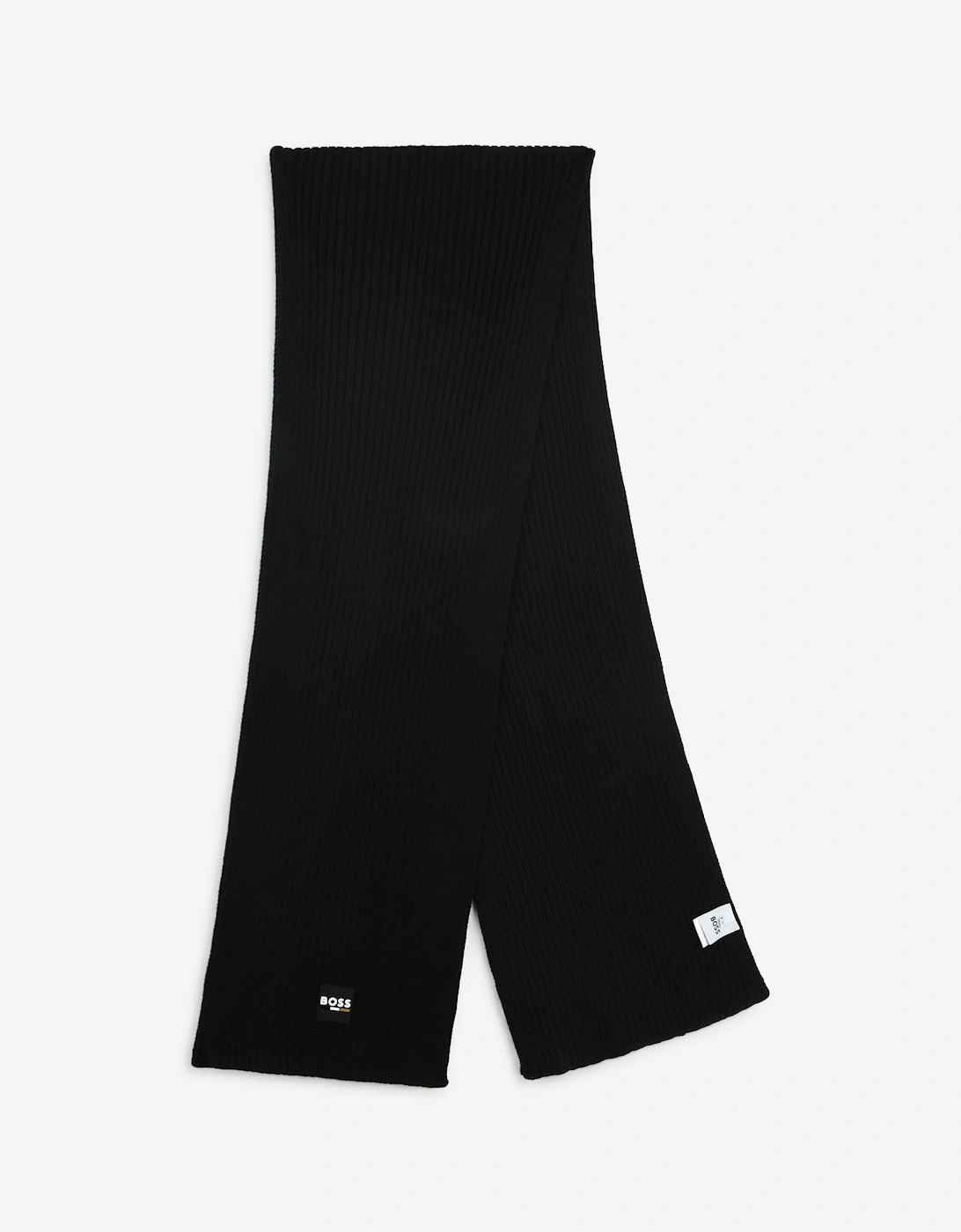 BOSS Boys Logo Scarf in Black, 5 of 4