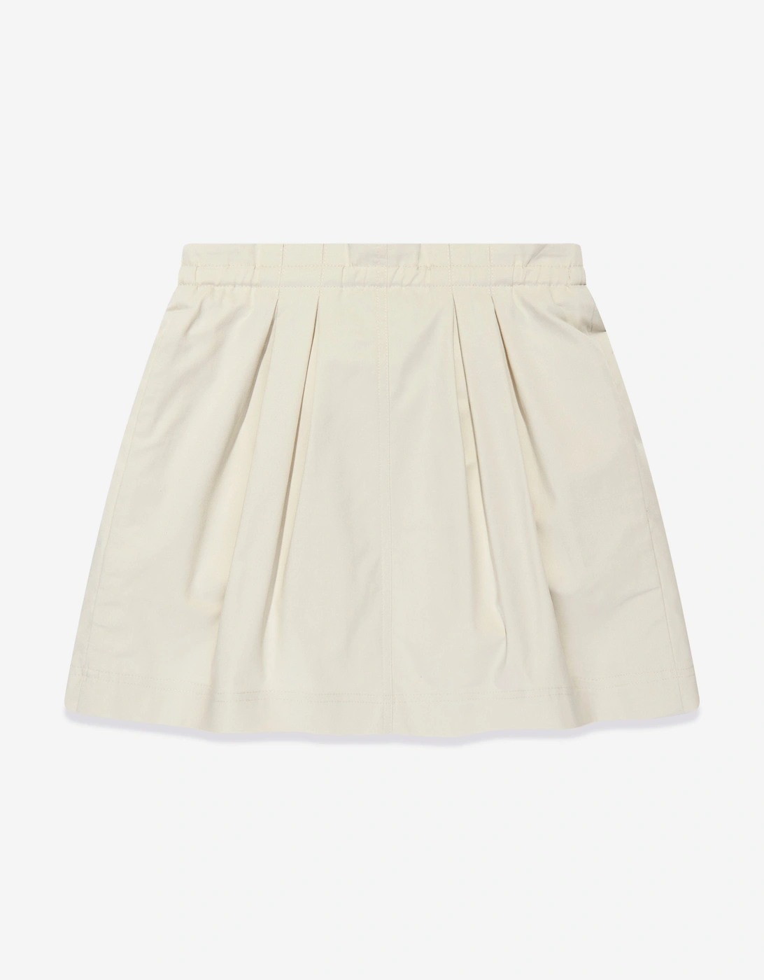 Girls Cargo Pocket Skirt in Ivory