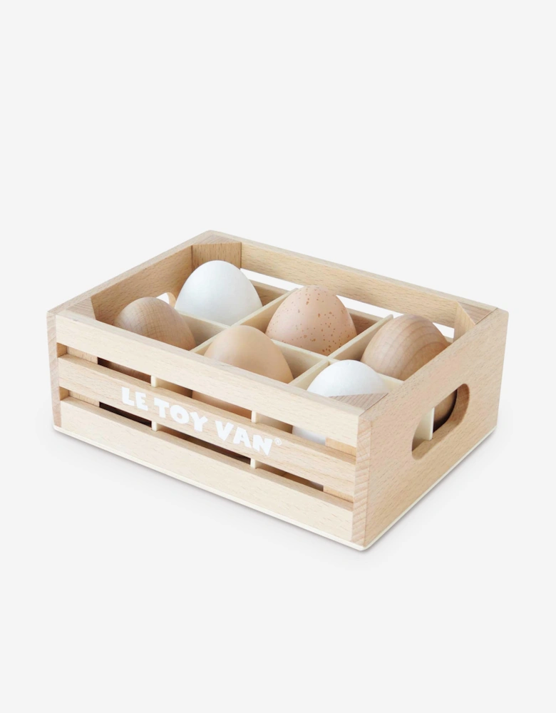 Farm Eggs Wooden Market Crate-7 Piece (W:160 D:118 H:60mm)