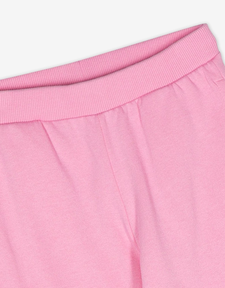 Girls Teddy Bear Logo Joggers in Pink