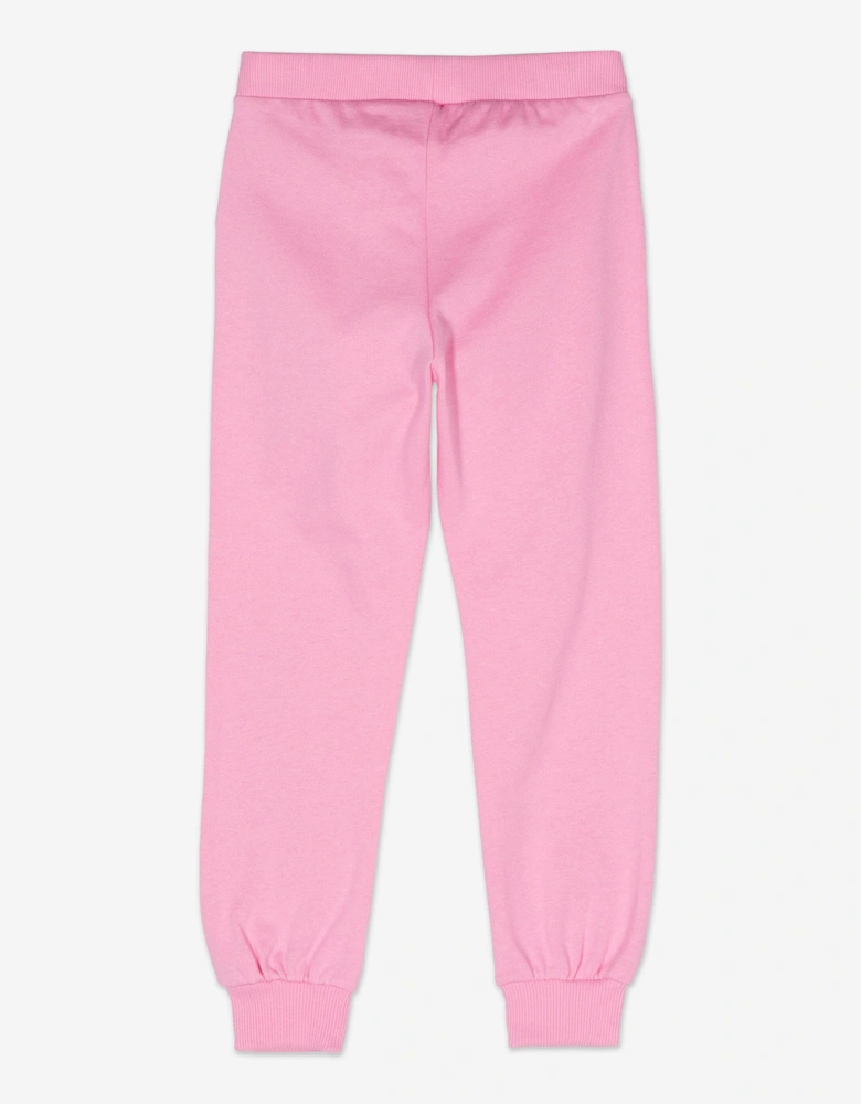 Girls Teddy Bear Logo Joggers in Pink
