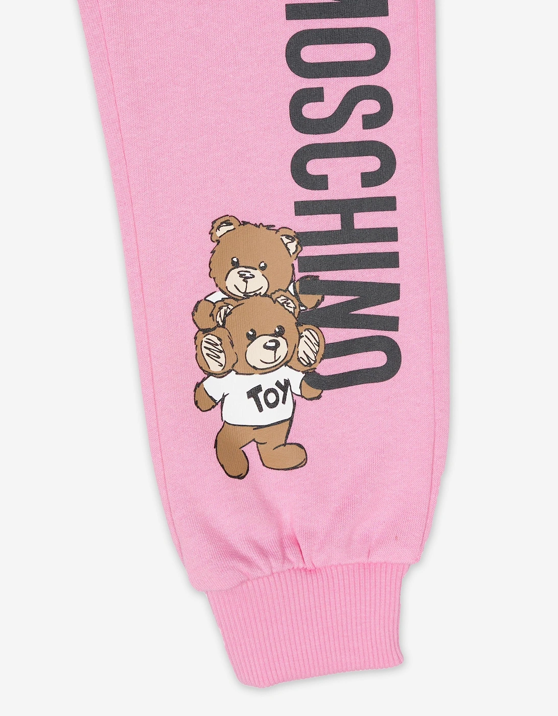 Girls Teddy Bear Logo Joggers in Pink