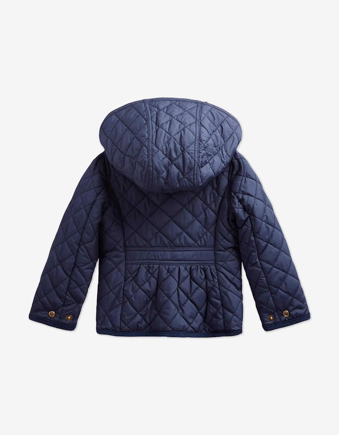 Girls Audrey Quilted Barn Jacket in Navy