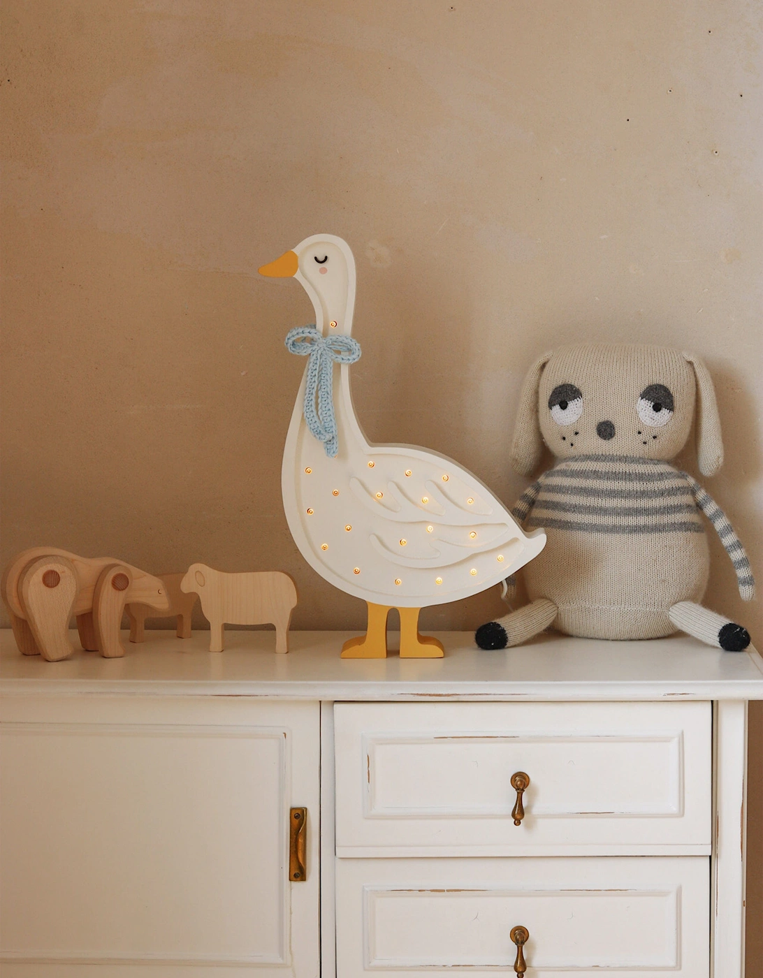 Goose Lamp in White (39.5x24.5x5.5 cm)