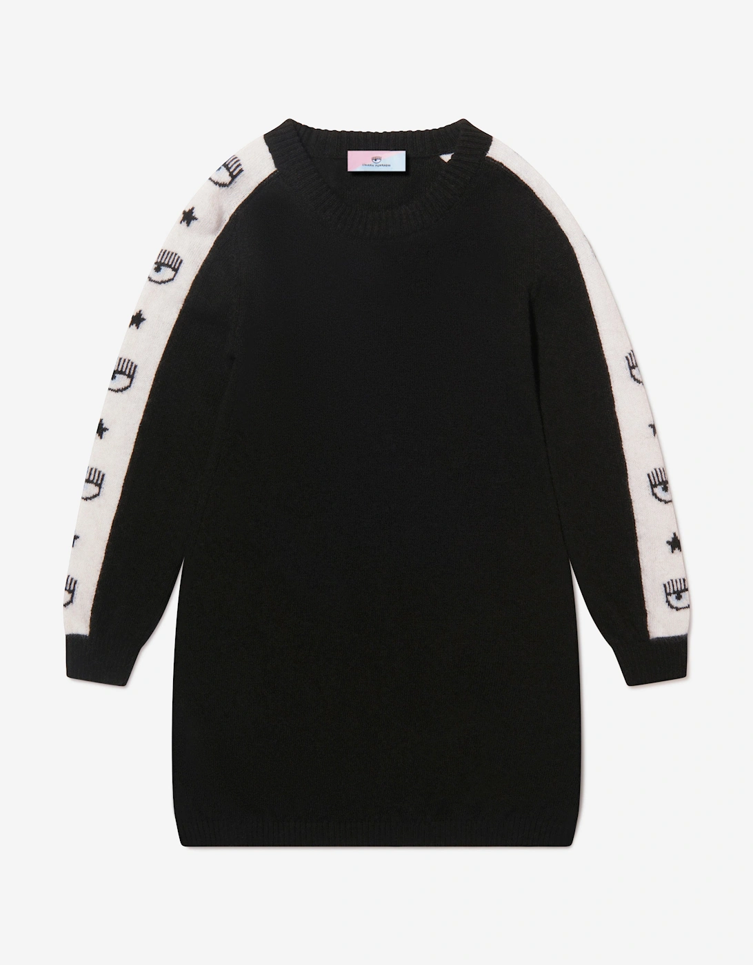 Girls Logomania Knitted Dress, 5 of 4