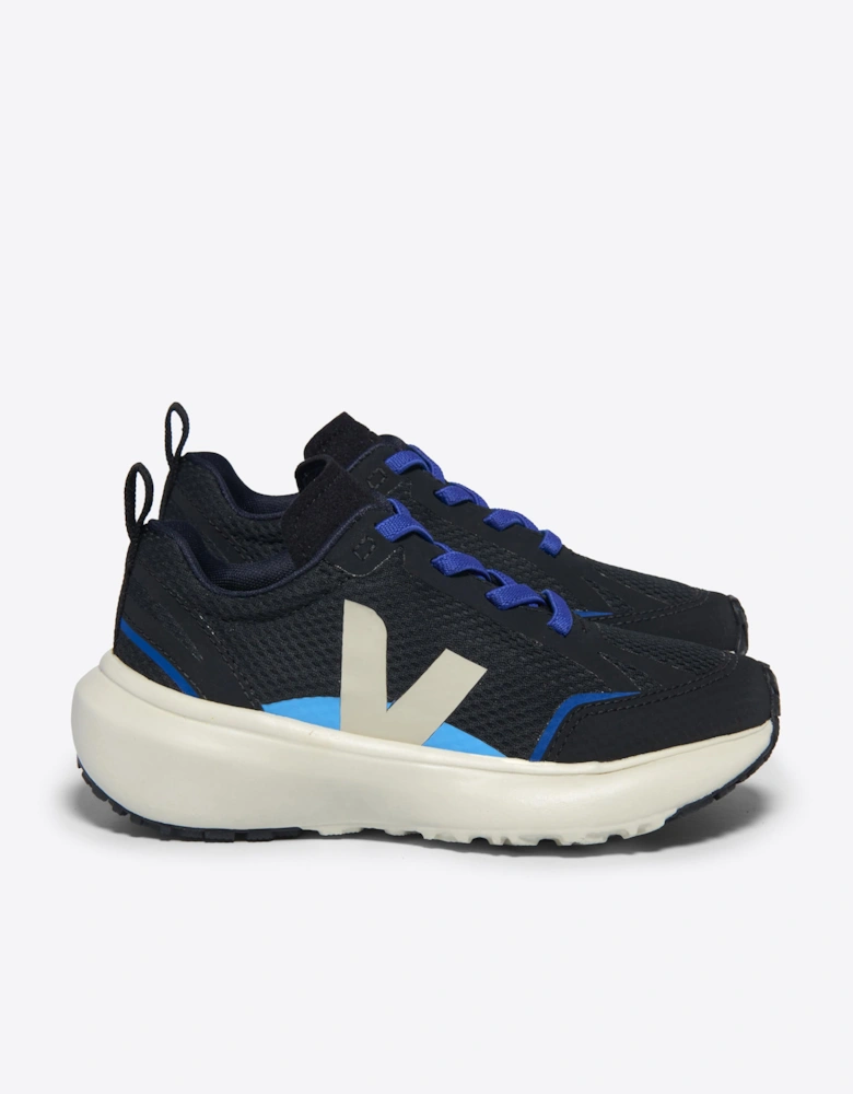 Kids Light Alveomesh Canary Trainers in Black