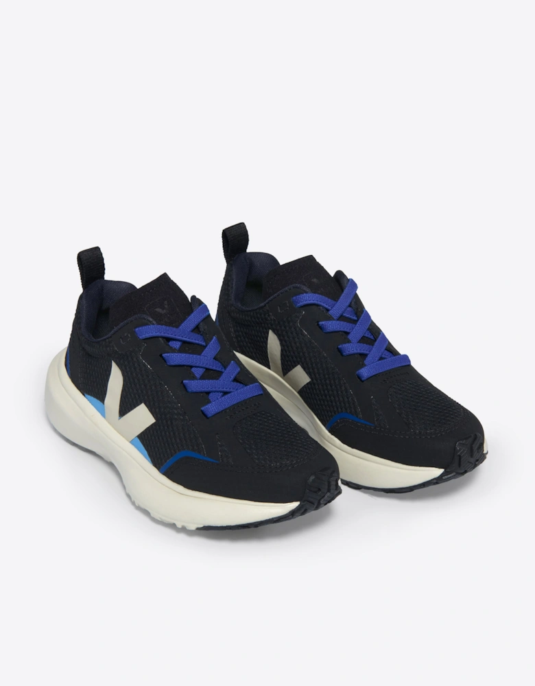 Kids Light Alveomesh Canary Trainers in Black