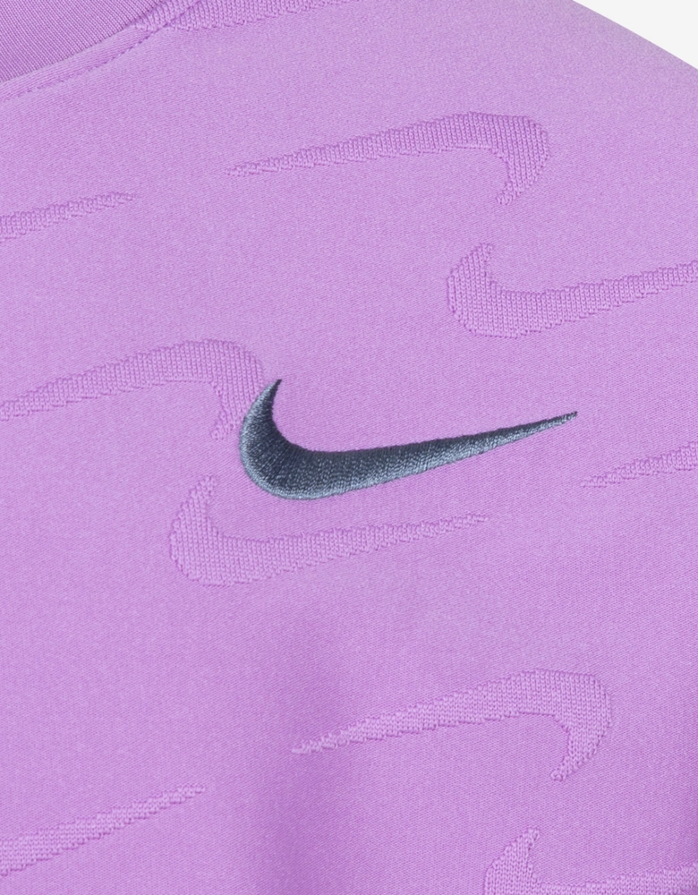 Girls Swoosh Motion Short Set in Purple