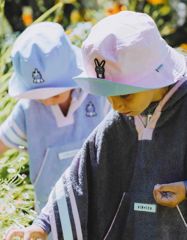 Girls Unicorn and Bunny Reversible Bucket Hat in Multicolour