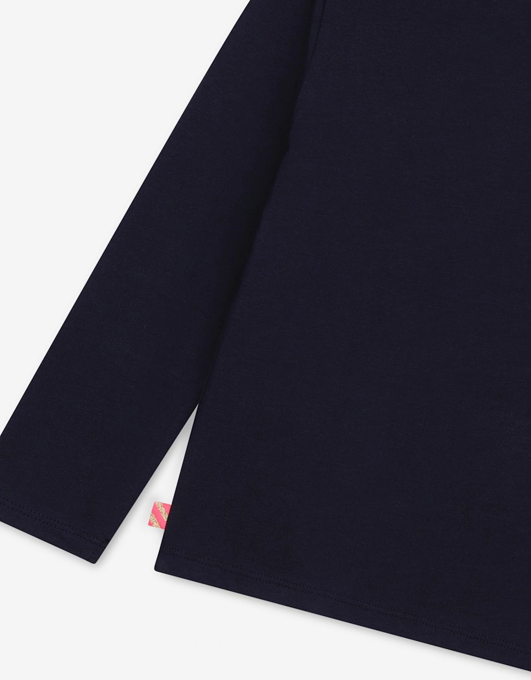 Billieblush Girls Long Sleeve Pegasus T-Shirt in Navy