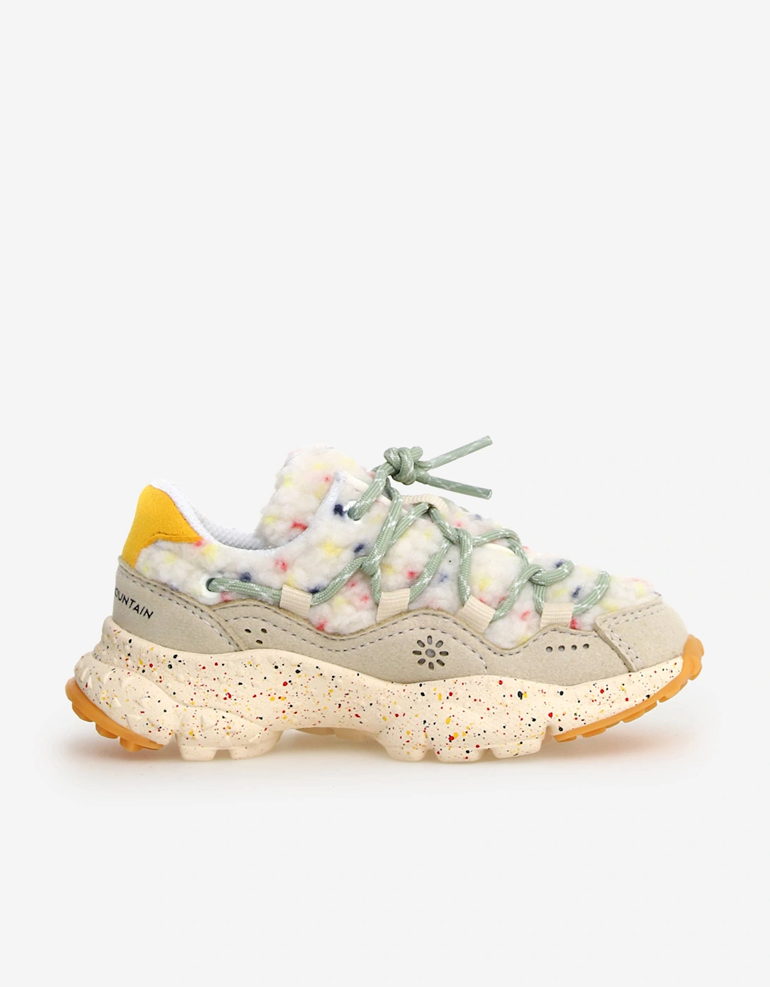 Flower Mountain Boys Cream 'S Raikiri Trainers In Ivory - : 2.5 (Older) Eu Size 35 Kids