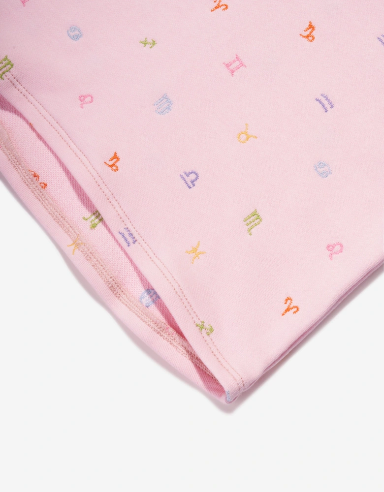 Girls Marcie Star Signs Tank Top in Pink