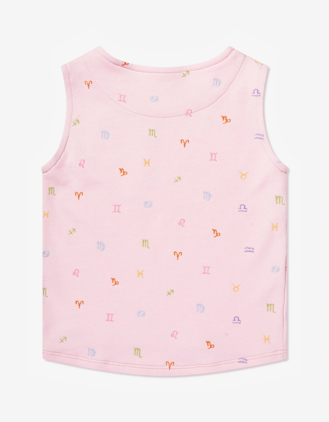 Girls Marcie Star Signs Tank Top in Pink