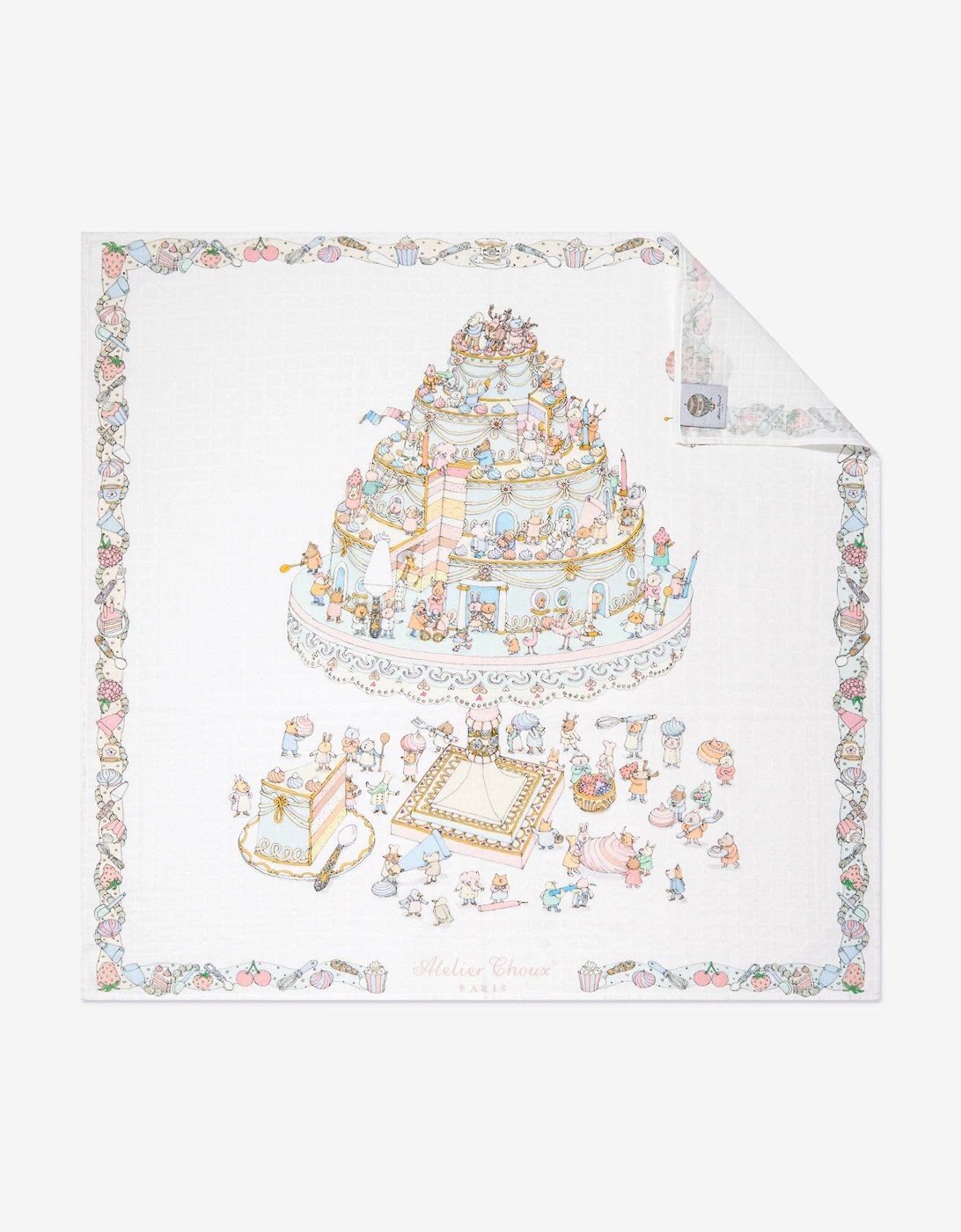 Atelier Choux Girls Blue 'S Baby Le Gateau Swaddle In (100Cm) - Size: One Size, Kids