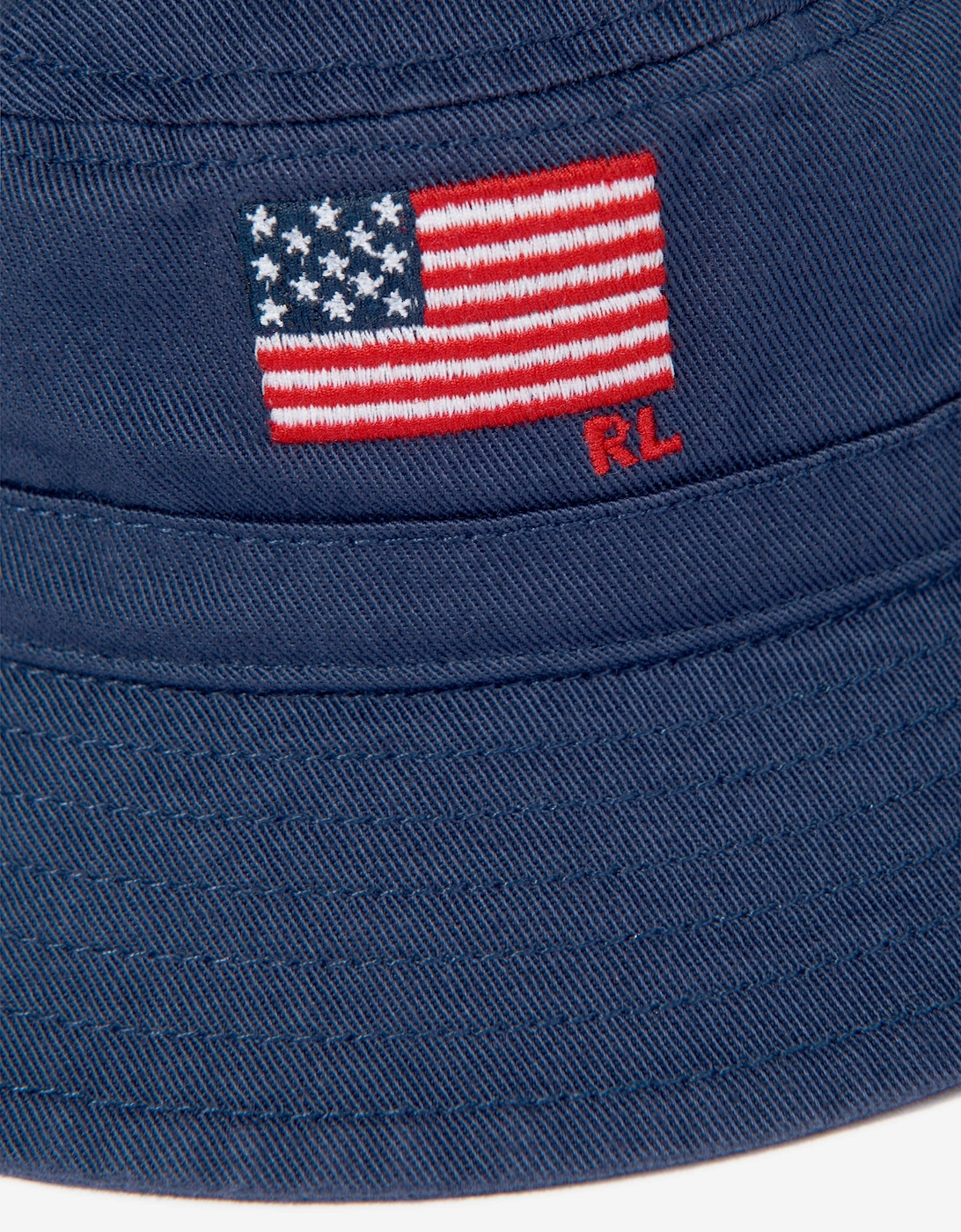 Baby Boys Chino Flag Bucket Hat in Navy
