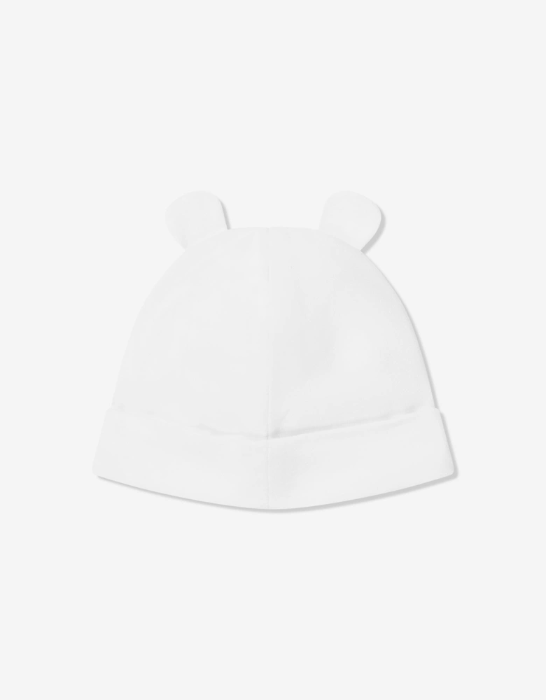 Baby Hat and Bib Set in Ivory