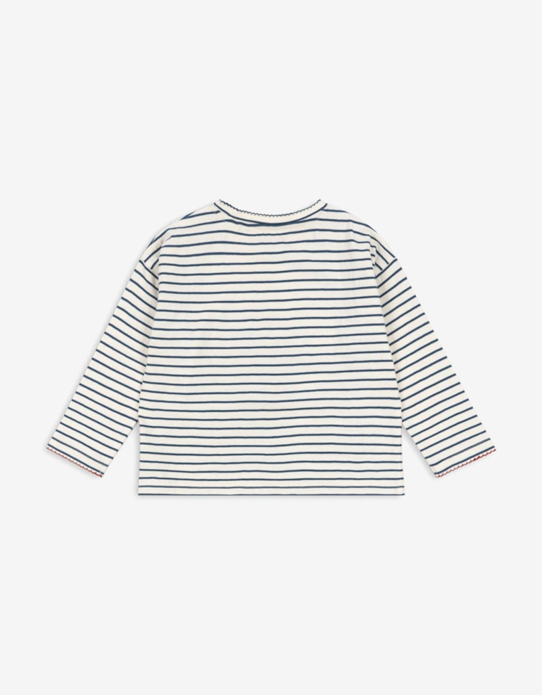 Girls Long Sleeve Cherry T-Shirt in Multicolour