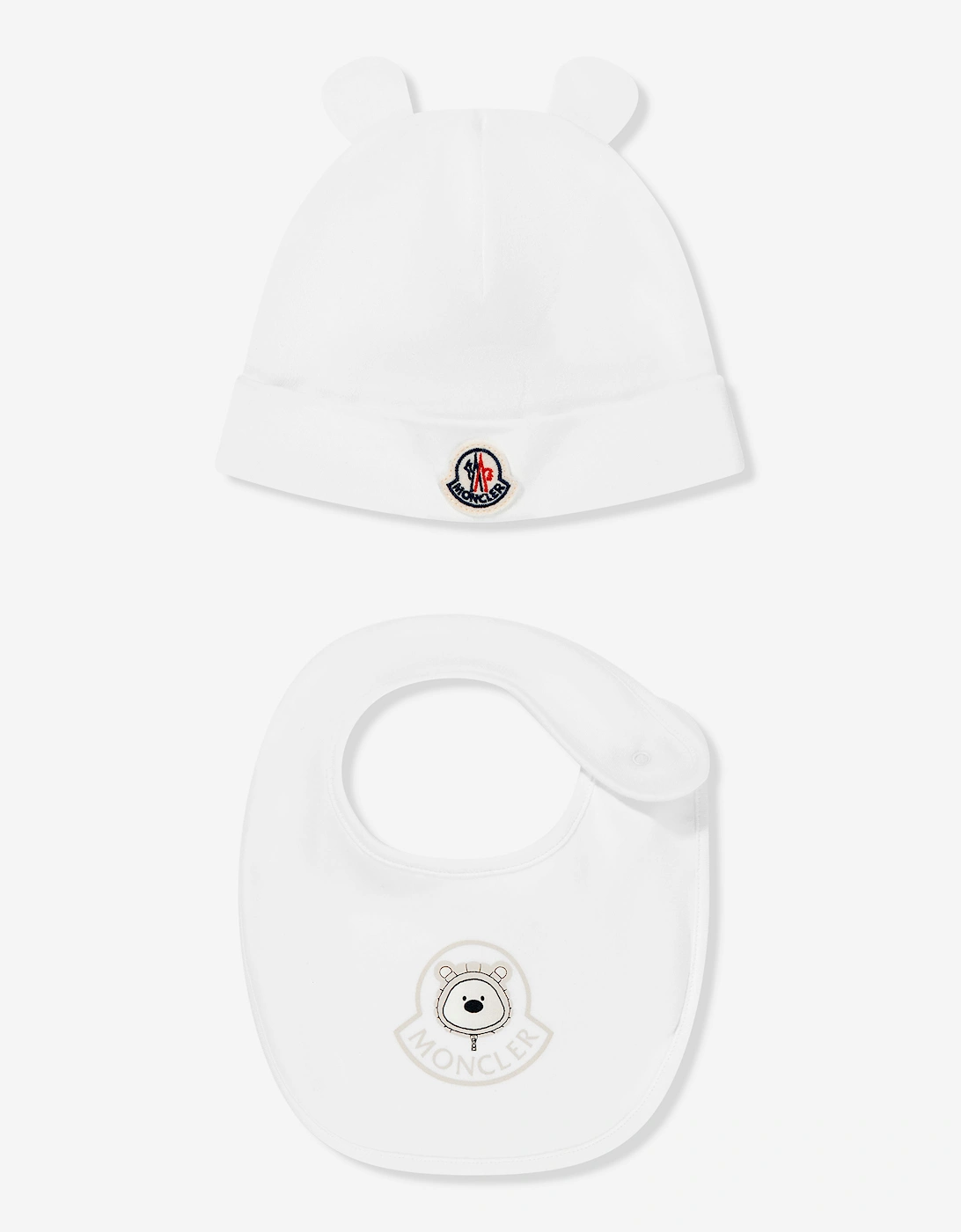 Baby Hat and Bib Set in Ivory, 5 of 4