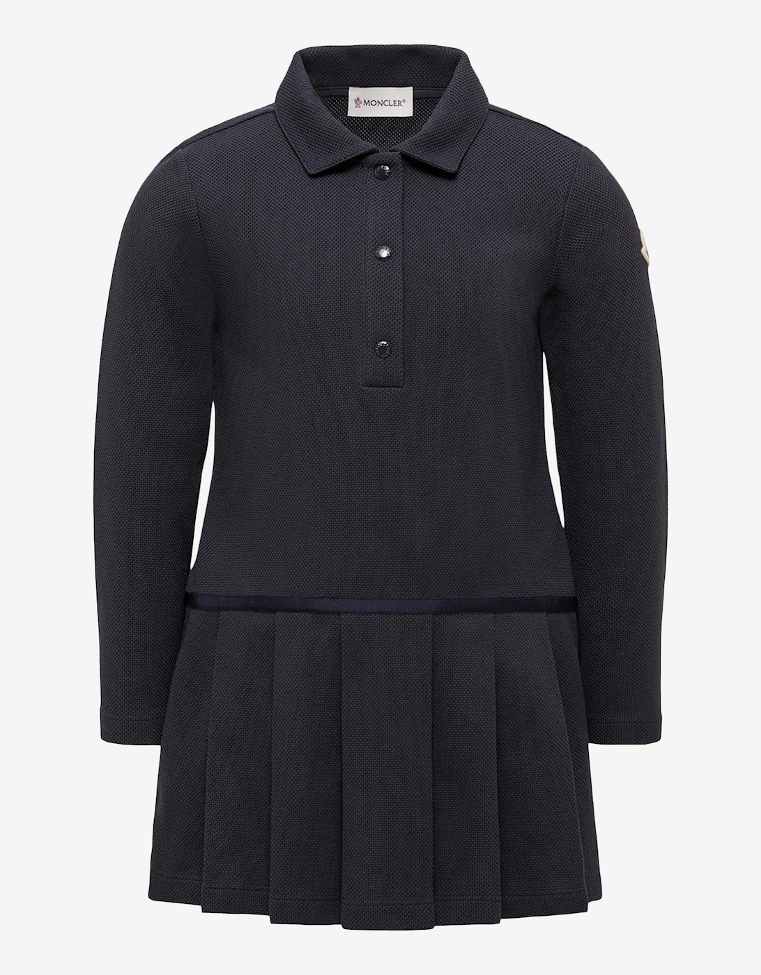 Moncler Girls Navy 'S Enfant Polo Dress In  14 Years Size 14 Yrs Kids