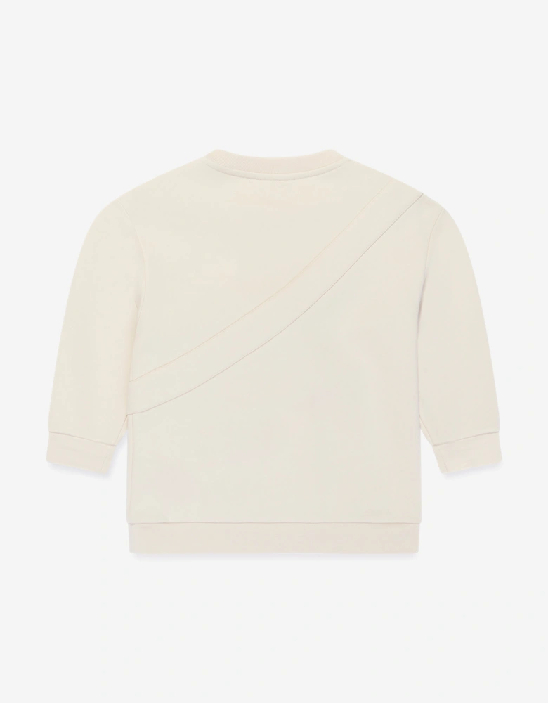 Kids Baguette Bag Sweatshirt in Beige
