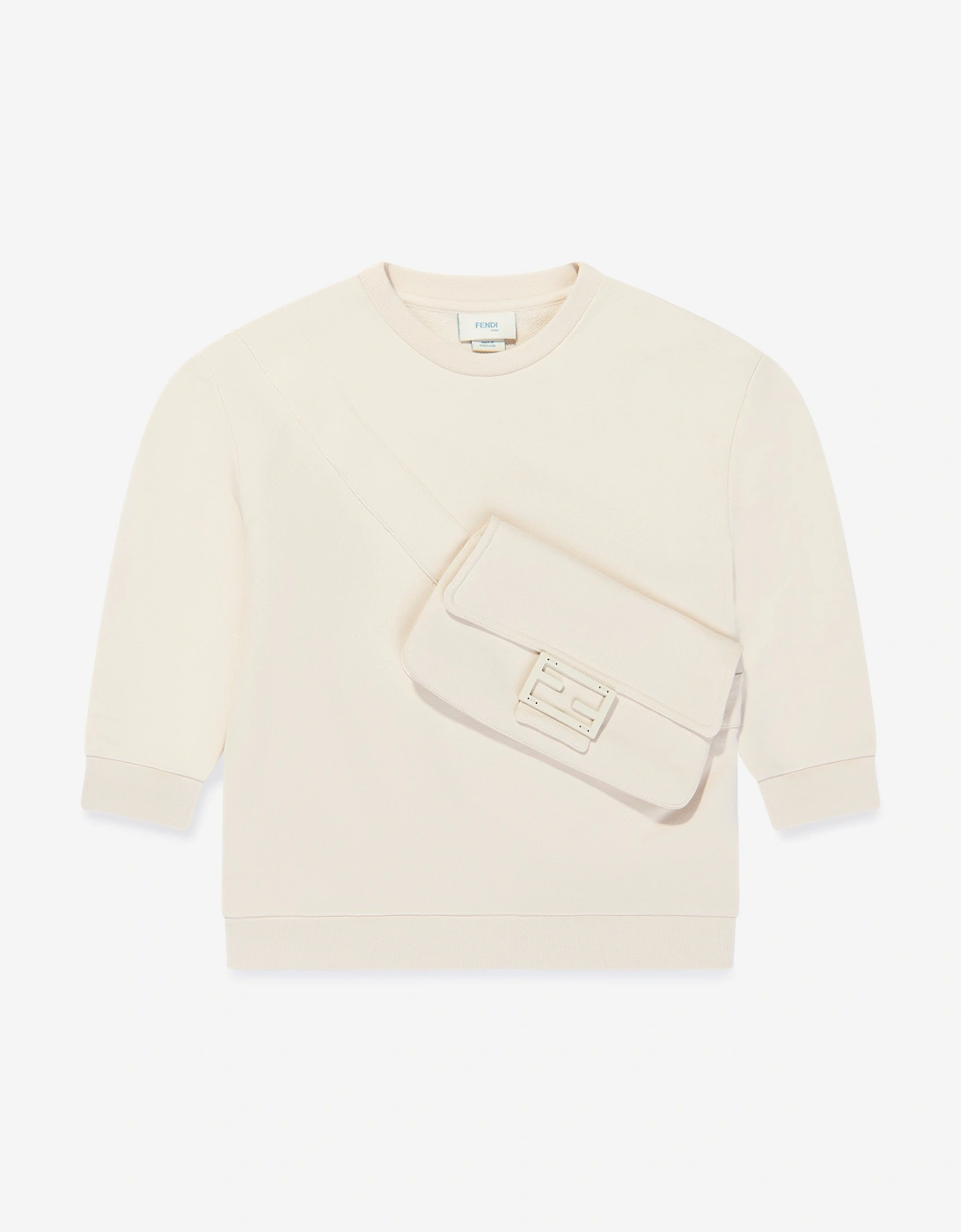 Kids Baguette Bag Sweatshirt in Beige, 5 of 4