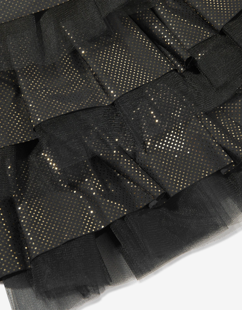Girls Ruffle Skirt in Black
