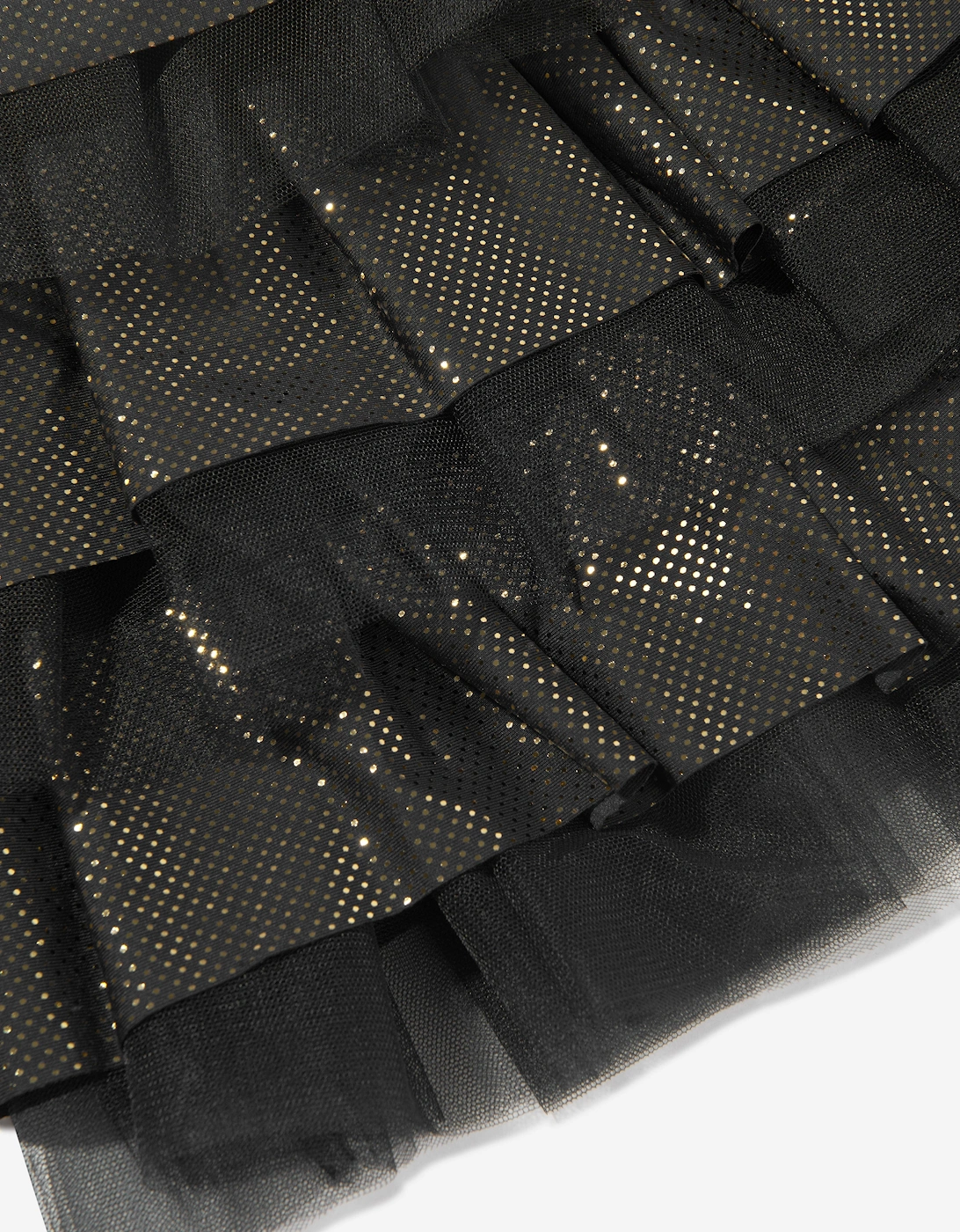 Girls Ruffle Skirt in Black
