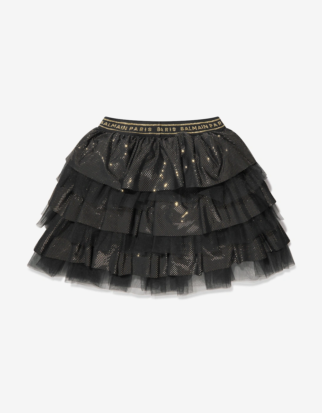 Girls Ruffle Skirt in Black