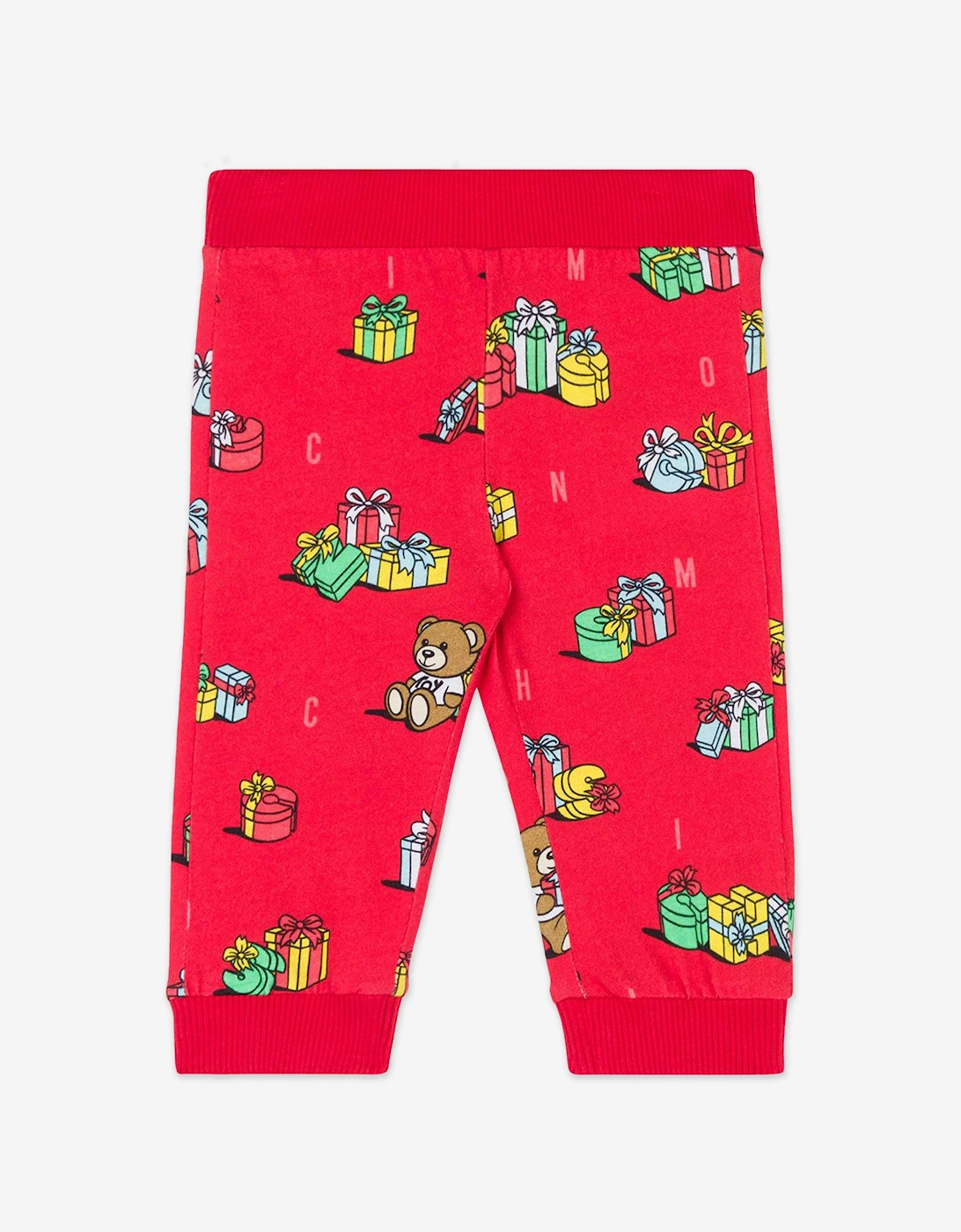 Baby Xmas Bear Trouser Set in Multicolour