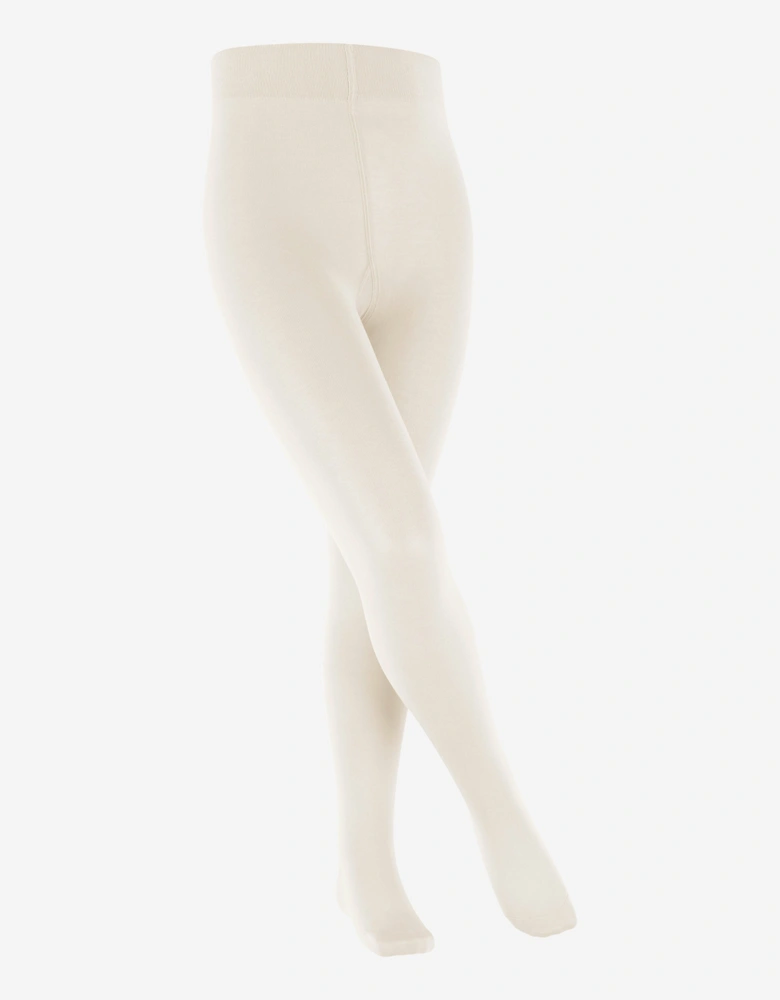 Girls Cotton Touch Tights in Ivory