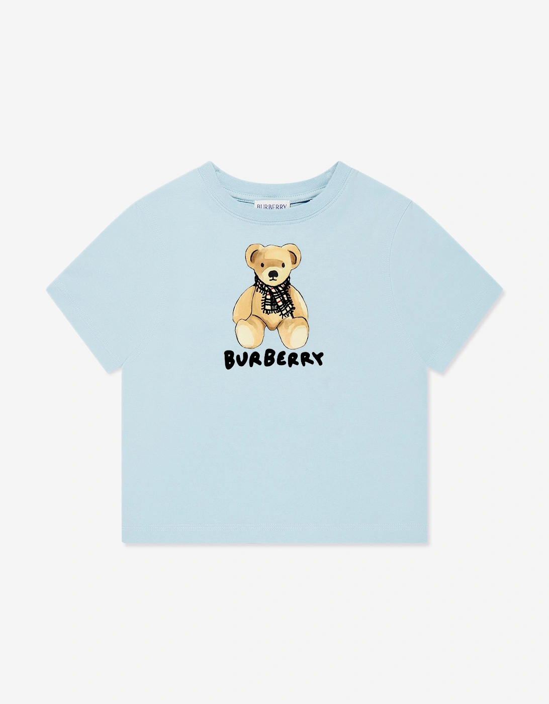 Boys Teddy Bear T-Shirt in Blue, 5 of 4