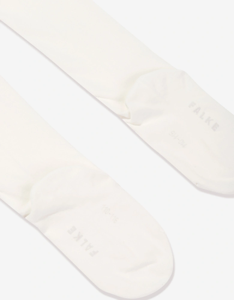Girls Cotton Touch Tights in Ivory
