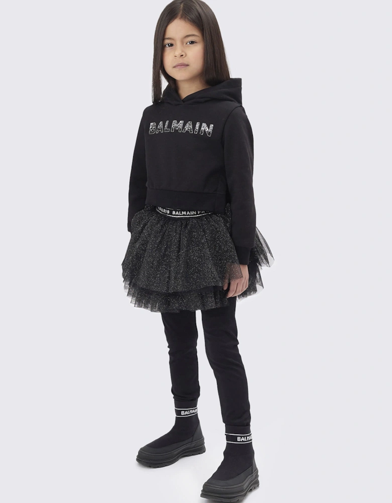 Girls Tutu Leggings in Black