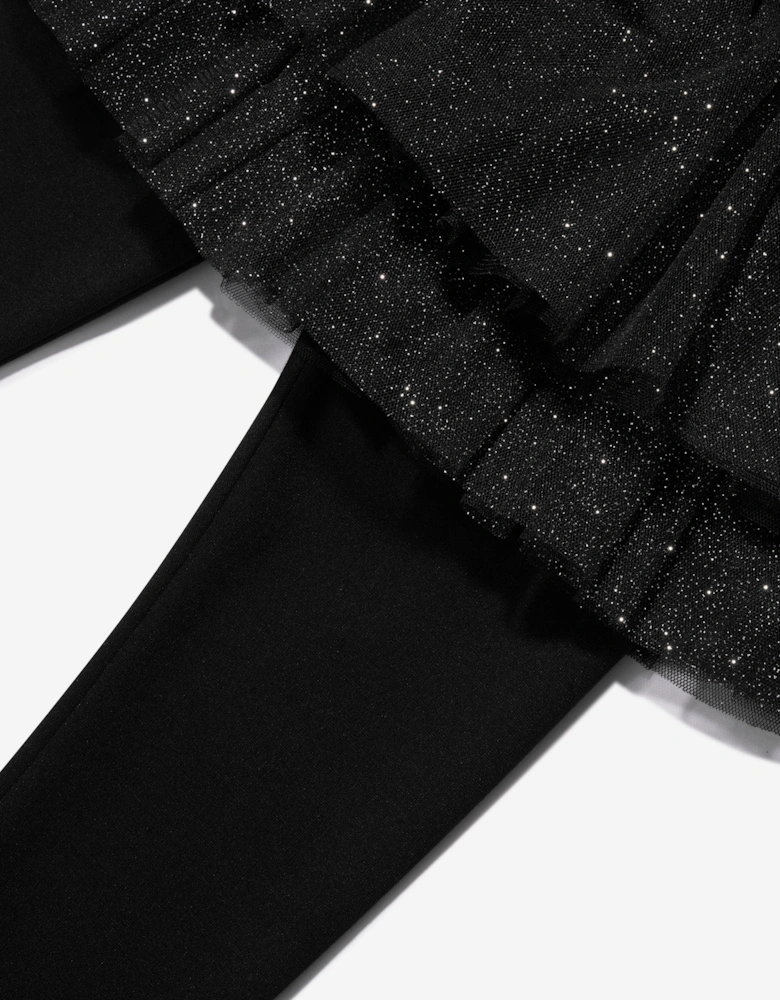 Girls Tutu Leggings in Black