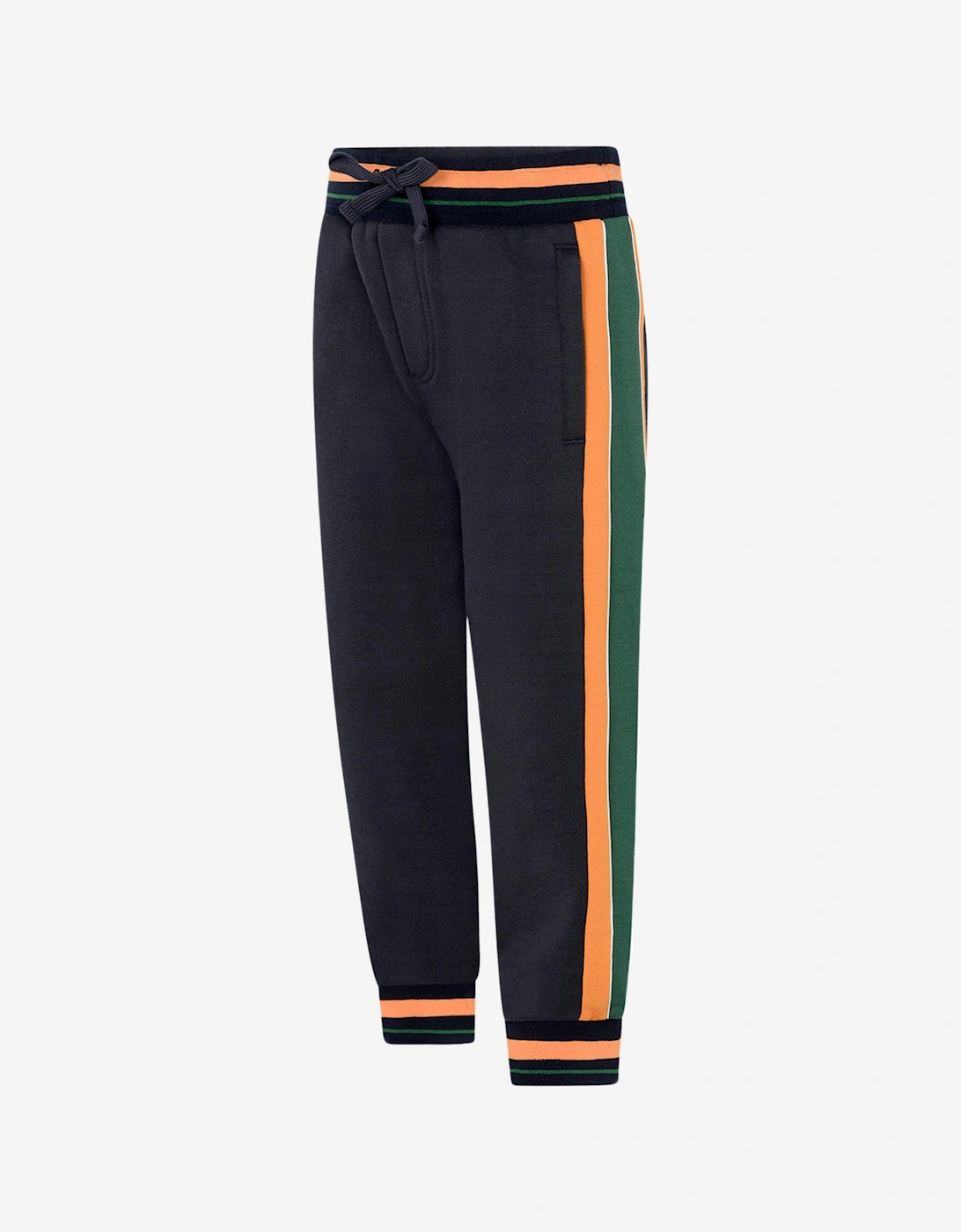 Boys Navy Cotton Joggers, 9 of 8