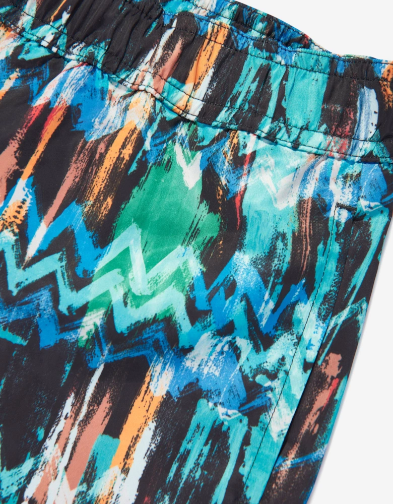 Boys Zigzag Swim Shorts in Multicolour