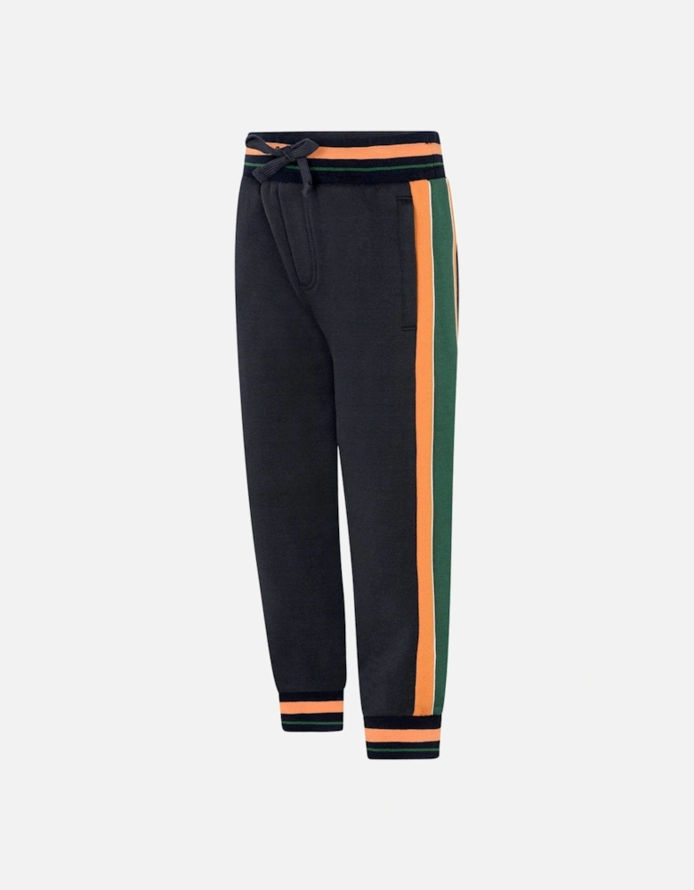 Boys Navy Cotton Joggers