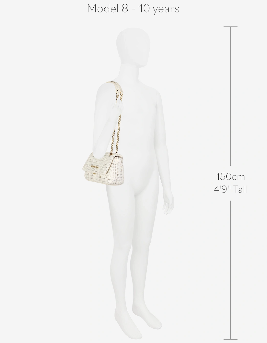 Tweed Flap Bag in Ivory (18.5cm)