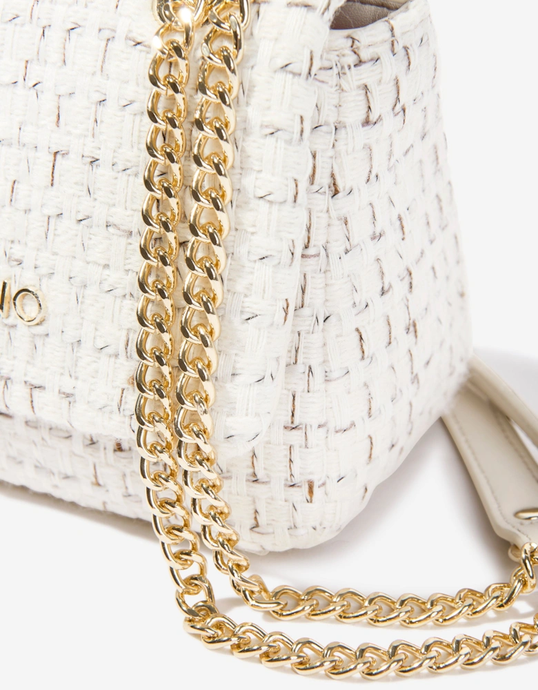 Tweed Flap Bag in Ivory (18.5cm)