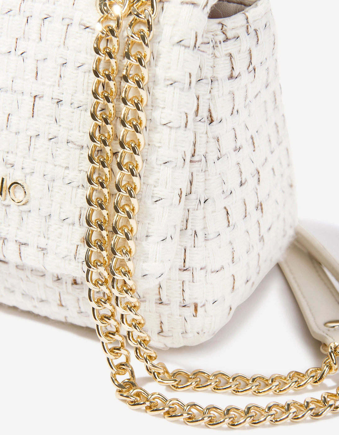 Tweed Flap Bag in Ivory (18.5cm)