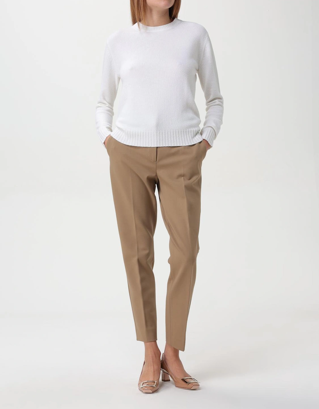 Cashmere Crew Neck Pullover Sweater