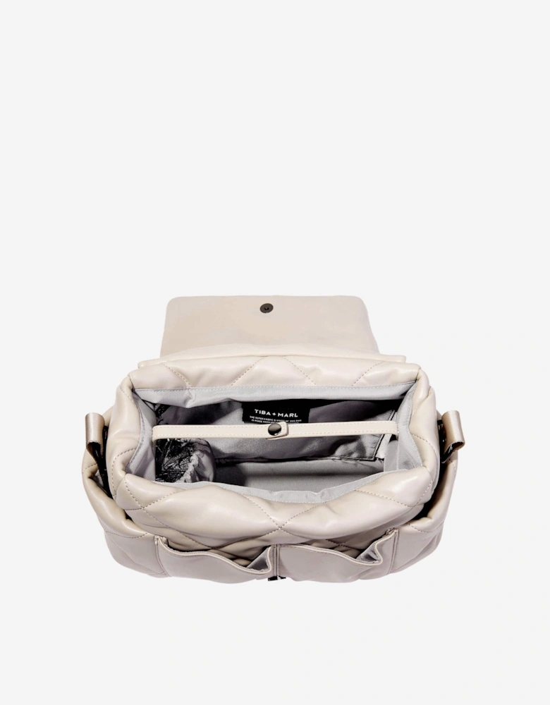 Baby Nova Compact Quilted Changing Bag in Beige (33cm)