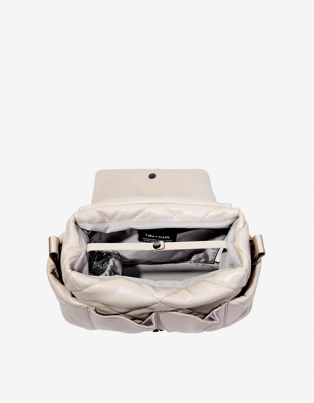 Baby Nova Compact Quilted Changing Bag in Beige (33cm)