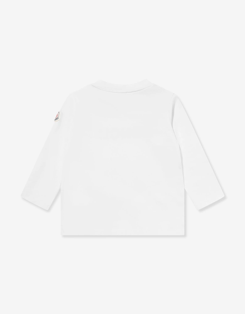 Enfant Baby Boys Long Sleeve Logo T-Shirt in White